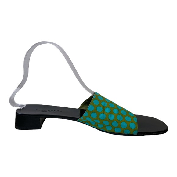 Vintage Kate Spade New York Women's Green Polka Dots Casual Sandals Size 6 - Picture 9 of 10